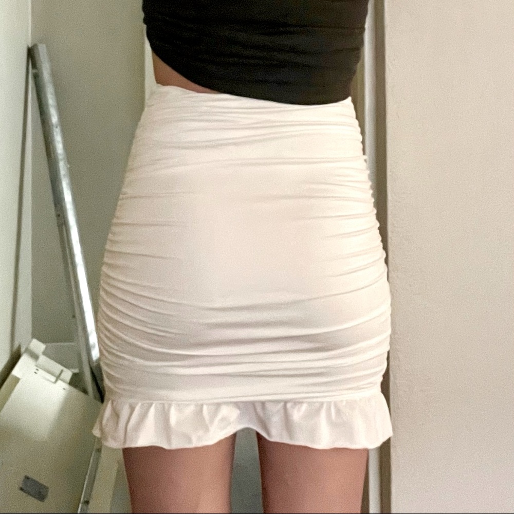 New Y2K Ruched Mini Skirt
